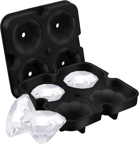 "Diamond Ice Mold - Fun Silicone Tray with Lid for Parties and Events"